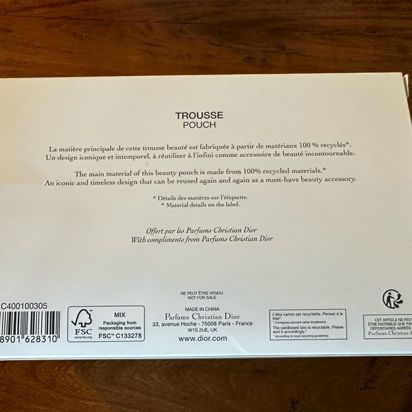 Red Dior Trousse Pouch - Picture 5 of 5